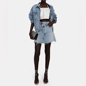 AG Denim Criss Cross Skirt
